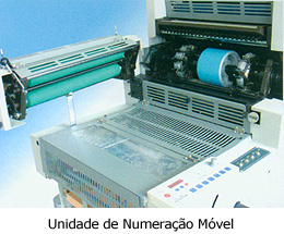 Unidade de numera&ccedil;&atilde;o m&oacute;vel, permite imprimir e numerar simultaneamente