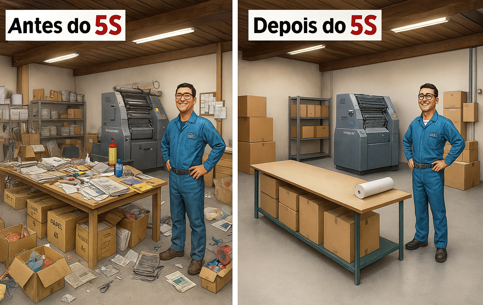 Bagunça na produção? O 5S dá um jeito nisso! Bagunça na produção? O 5S dá um jeito nisso!