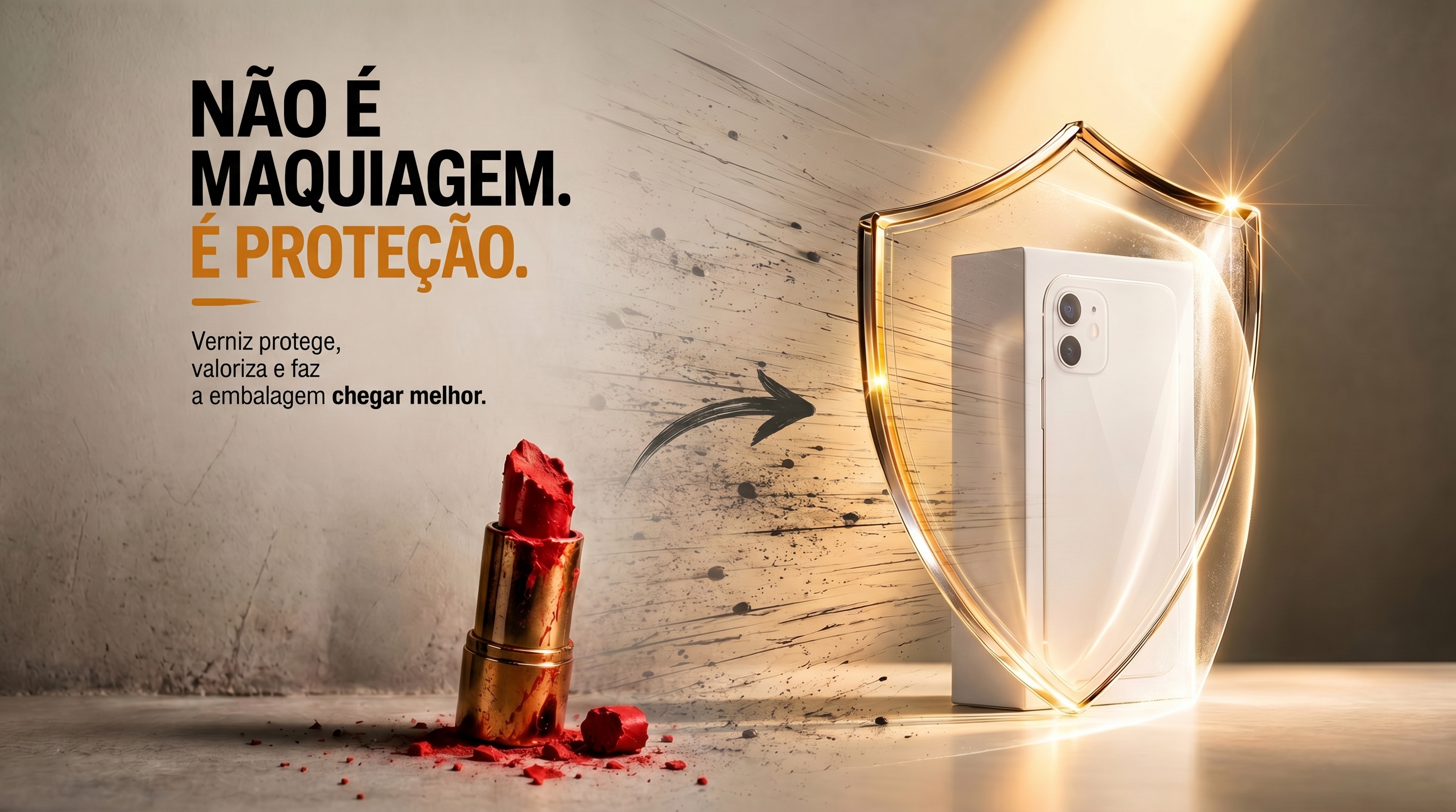 Verniz não é maquiagem Verniz não é maquiagem
