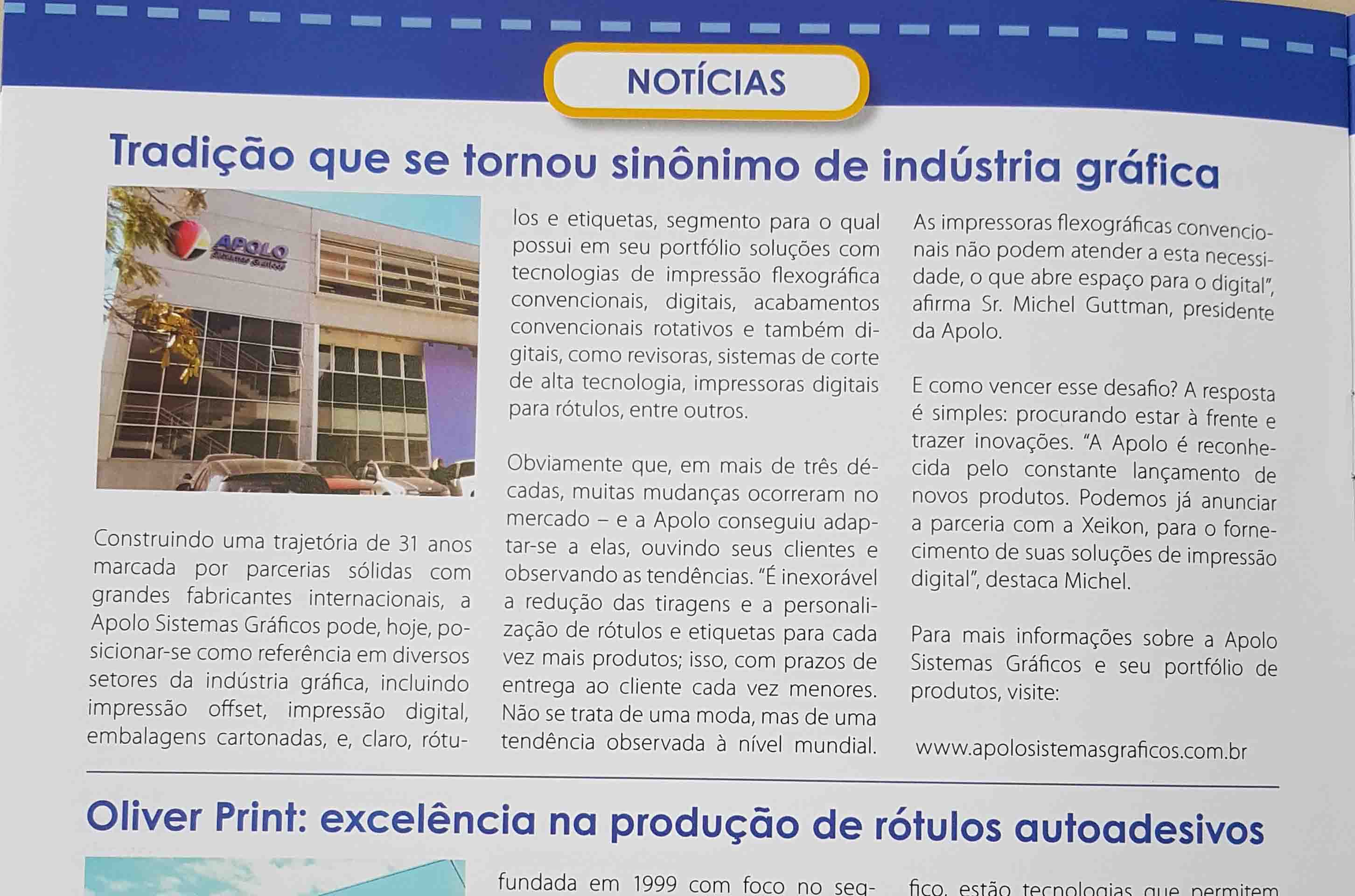 Matéria publicada pela Revista Matéria publicada pela Revista
