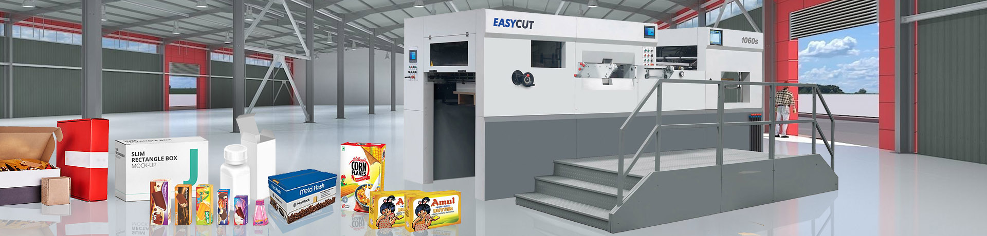 Corte e Vinco Automática EasyCut - A melhor oferta para médias e grandes tiragens!